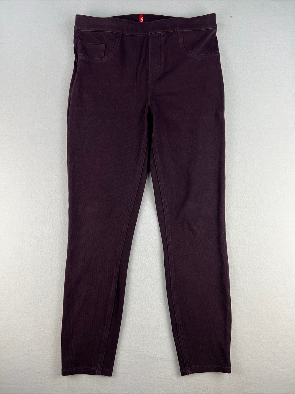 SPANX Jean-ish Ankle Stretch Leggings Dark Purple Wine Size L